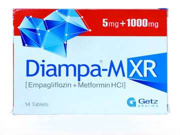 Picture of Diampa M XR 5/1000mg Tab 14x1s