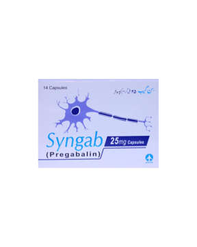 Picture of Syngab 25mg Cap 7x2s