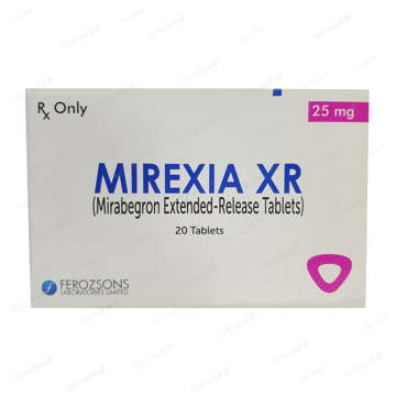 Picture of Mirexia XR 25mg tab 20x1