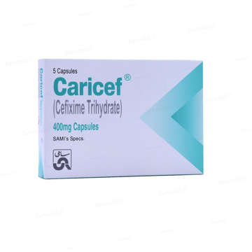 Picture of Caricef 400mg Cap 5x1s