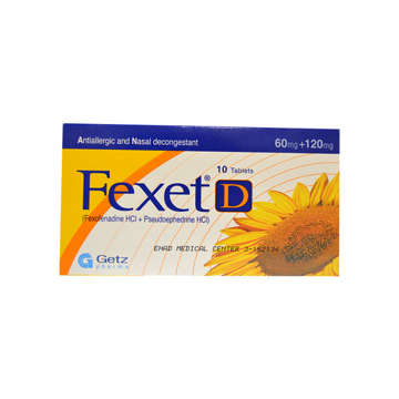 Picture of Fexet D 60/120mg Tab 1x10s
