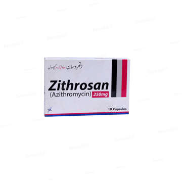 Picture of Zithrosan 250mg Cap 10x1s