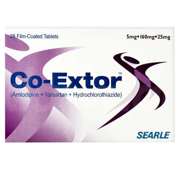 Picture of Co Extor 5/160/25mg Tab 28x1s