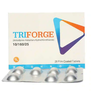 Picture of Triforge 10/160/25mg Tab 7x4s