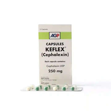 Picture of Keflex 250mg Cap 1x12s