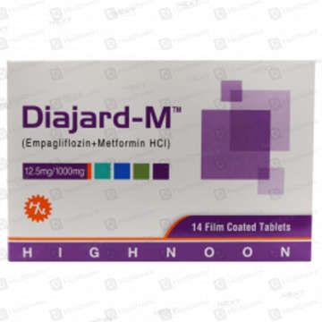 Picture of Diajard M 12.5/1000mg Tab 7x2s