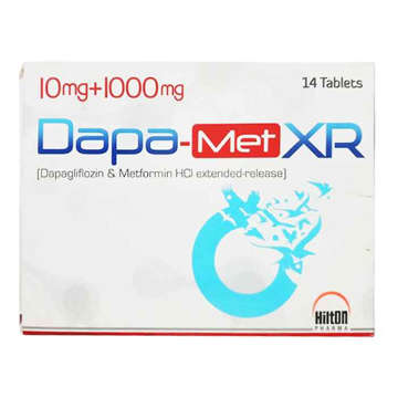 Picture of Dapa Met Xr 10/1000mg Tab 7x2s