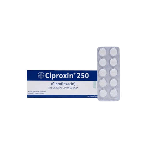 Picture of Ciproxin 250mg Tab 1x10s