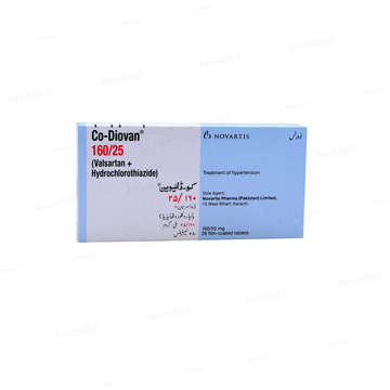 Picture of Co Diovan 160/25mg Tab 14x2s