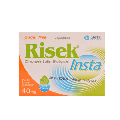 Picture of Risek Insta 40mg Sachets 1x10s