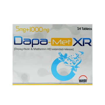Picture of Dapa Met Xr 5/1000mg Tab 7x2s