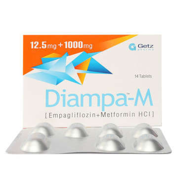 Picture of Diampa M 12.5/1000mg Tab 7x2s