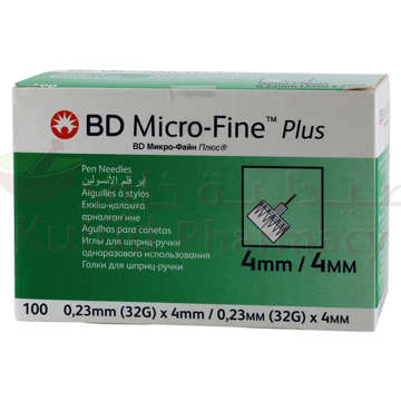 Picture of Bd Ultra Fine Pro Pen Needles 4mm 100s