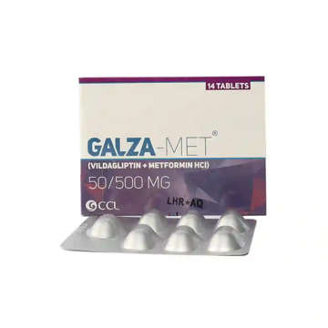 Picture of Galza Met 50/500mg Tab 7x2s