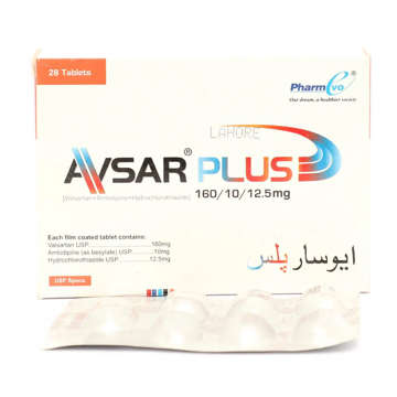 Picture of Avsar Plus 160/10/25mg Tab 7x4s