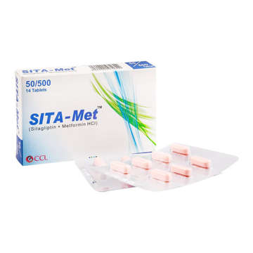 Picture of Sita Met 50/500mg Tab 1x14s