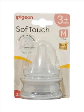 Picture of Pigeon Soft Touch Nipple 3m+ 2pc M 81267