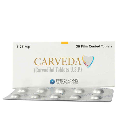 Picture of Carveda 6.25mg Tab 10x3s