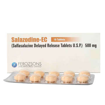 Picture of Salazodine-ec Tab 500mg 10x1s