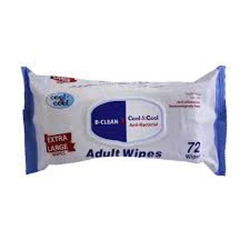 Picture of Cool&cool Adult Wipes 72x1s