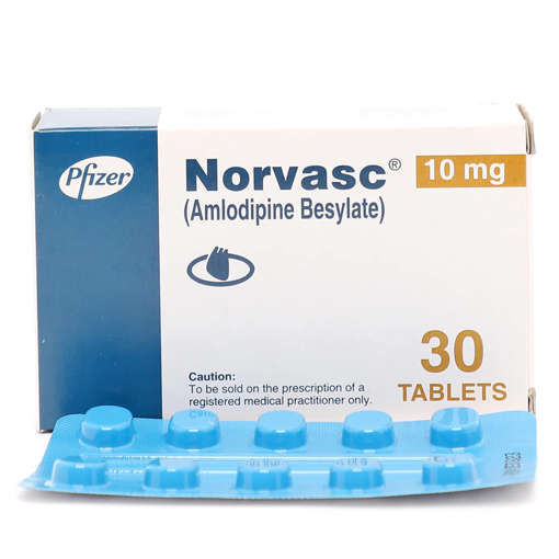 Picture of Norvasc 10mg Tab 1x30s