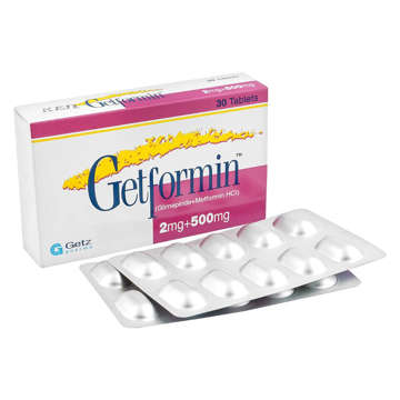 Picture of Getformin 2mg/500mg Tab 10x3s