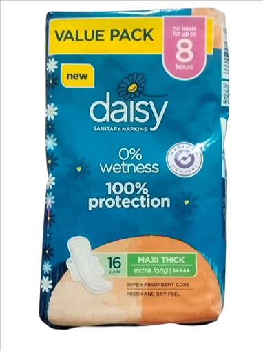 Picture of Daisy Sanitary Napkins Maxi Thick Xl 16x1s