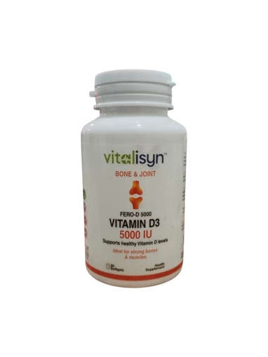 Picture of Vitalisyn Fero-D 5000iu Softgels 30x1s Vitamin D3